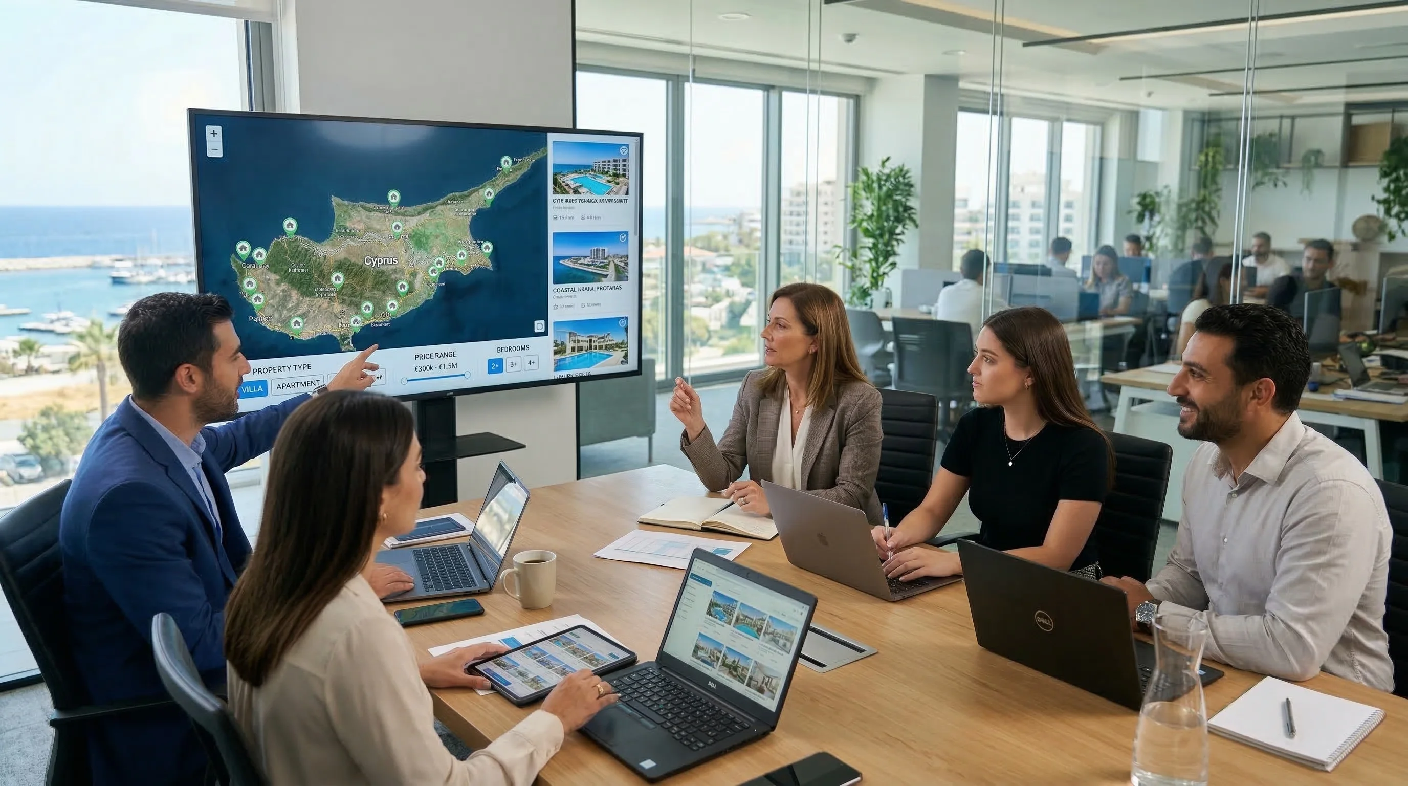 RealtyHub MLS platform hero background