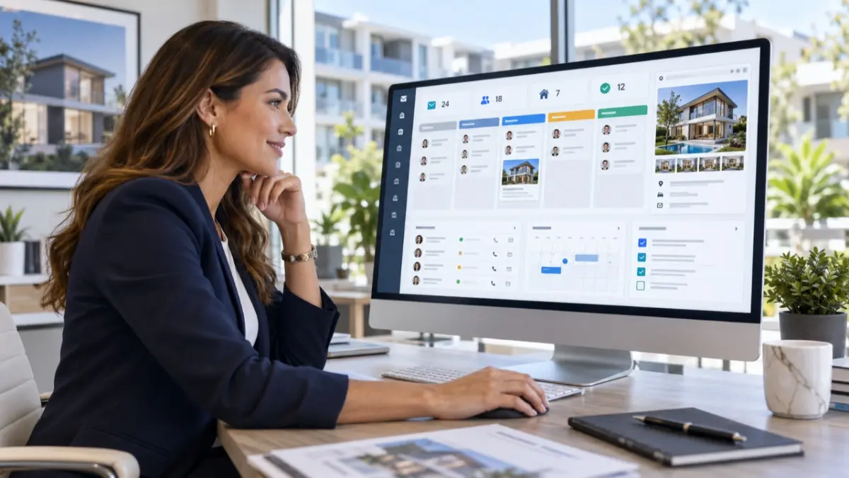 CRM & Lead Management interface preview