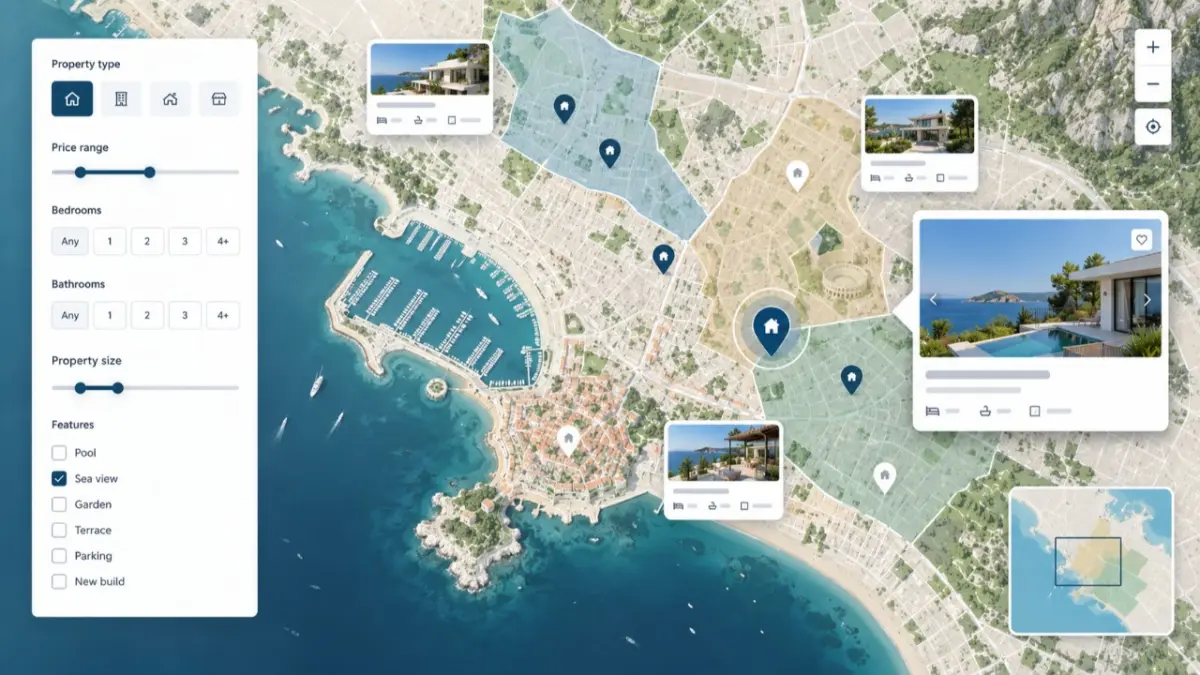Property Map Search interface preview