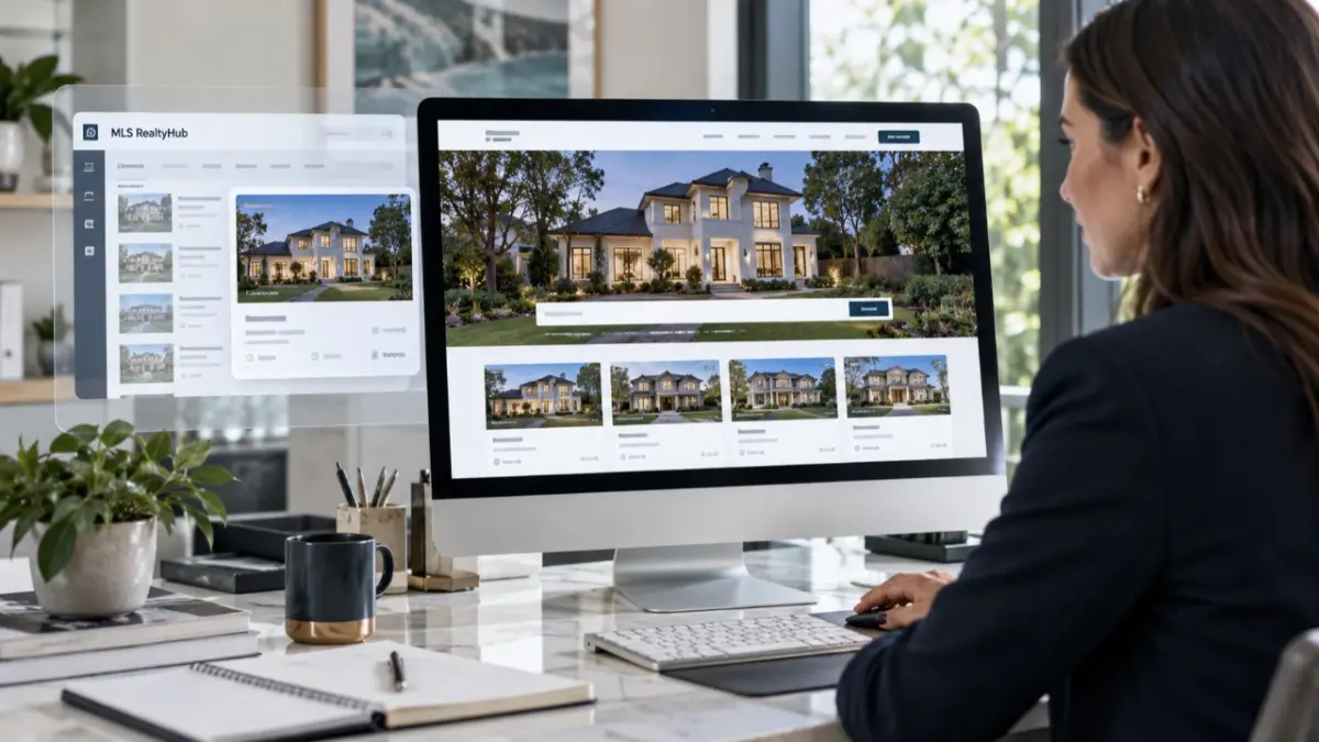Real Estate Website Service interface preview