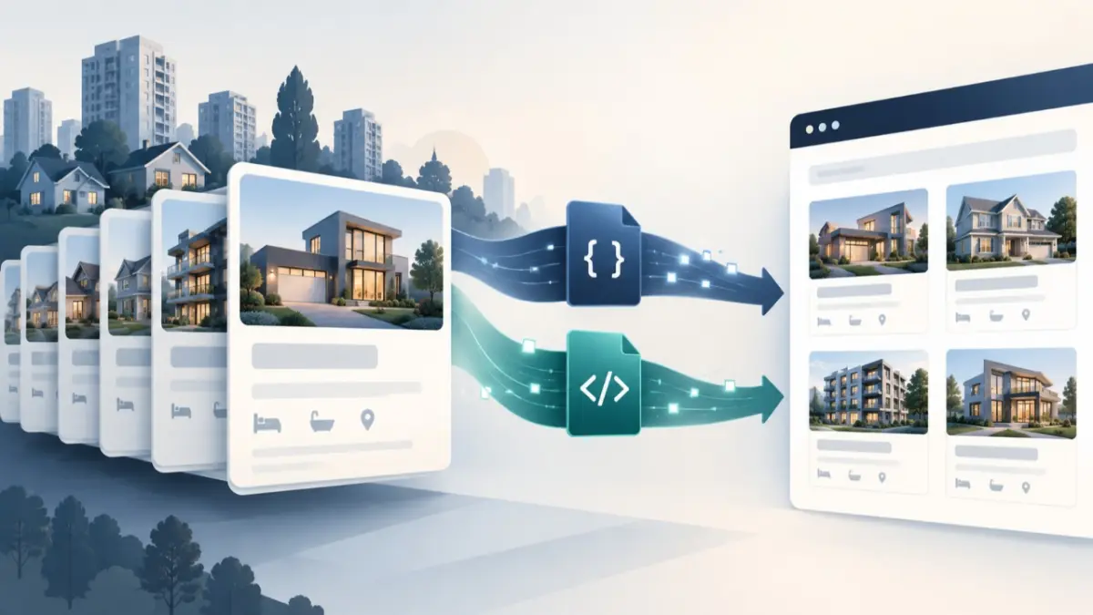 Property JSON and XML Feeds interface preview