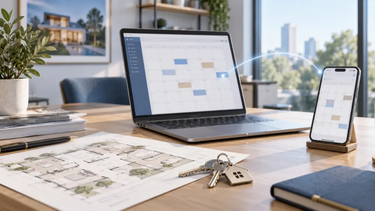 External Calendar Sync and Meeting Booking interface preview