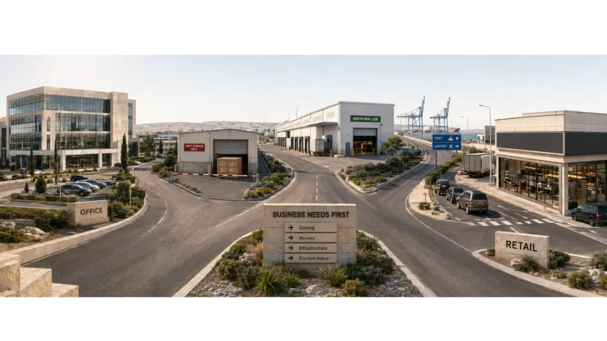 Office, Warehouse, or Retail in Cyprus — How to Choose for Your Business